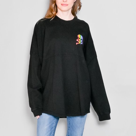 SOULCYCLE Boston Rainbow Skull Black Spirit Jersey - Picture 8 of 8